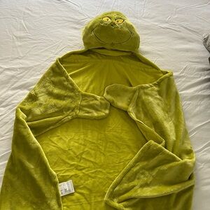 Grinch Hooded Blanket